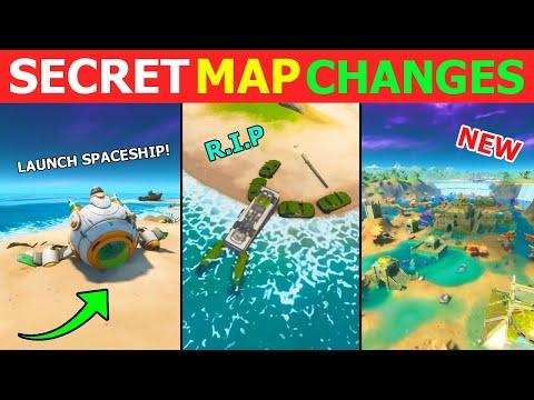 Fortnite | All Secret Map Changes | New Atlantis Poi + Launch Spaceship Storyline! (EASTER EGGS)